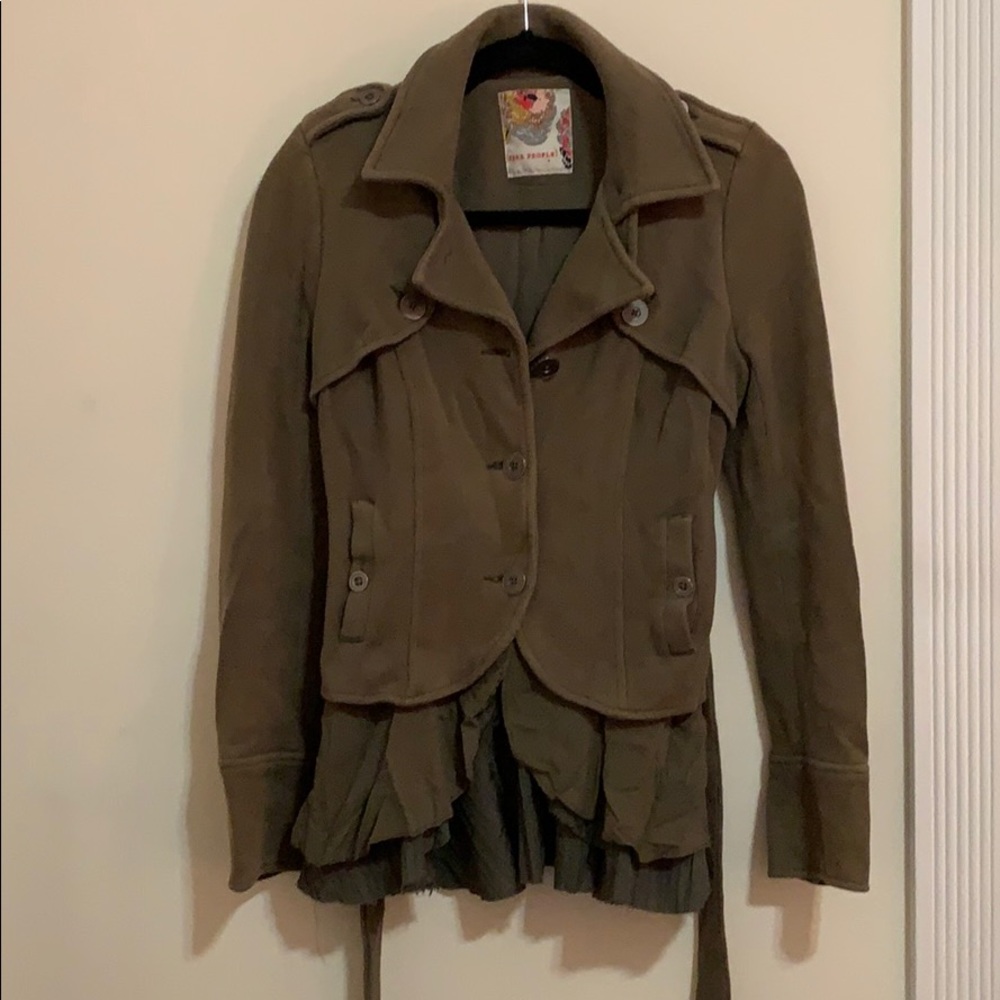 Free People Army Green Jacket